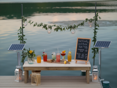 So richtest du eine mini‑strandbar am steg ein: einfache beleuchtung, nachhaltige glasalternativen und rezepte für kinderfreundliche cocktails