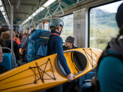 Wie du ein faltboot stressfrei im zug oder tram transportierst: verpackung, tragehilfen und regeltipps für unterwegs